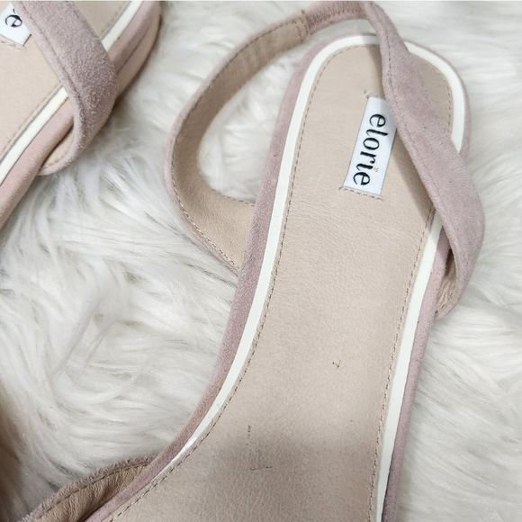 Anthropologie Elorie Light Pink pointed flats 9.5 - Picture 3 of 7